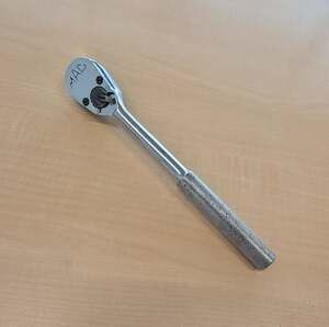 Vintage Mac Tools 1/2" Drive Ratchet VR10 Made in USA Knurled Handle